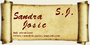 Sandra Josić vizit kartica